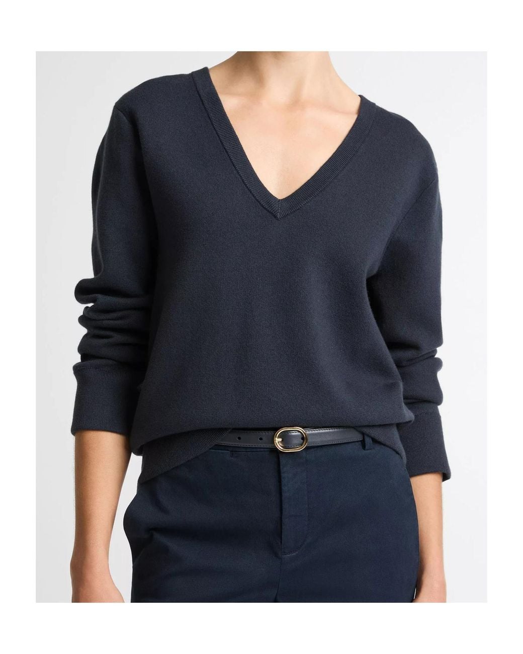 Vince Blue V-Neck Sweater
