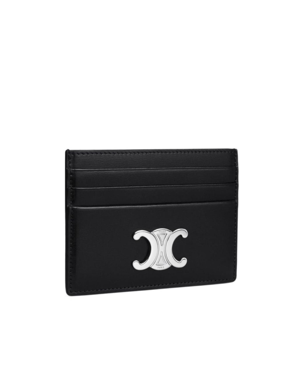 Céline Black Card Holder Triomphe for men