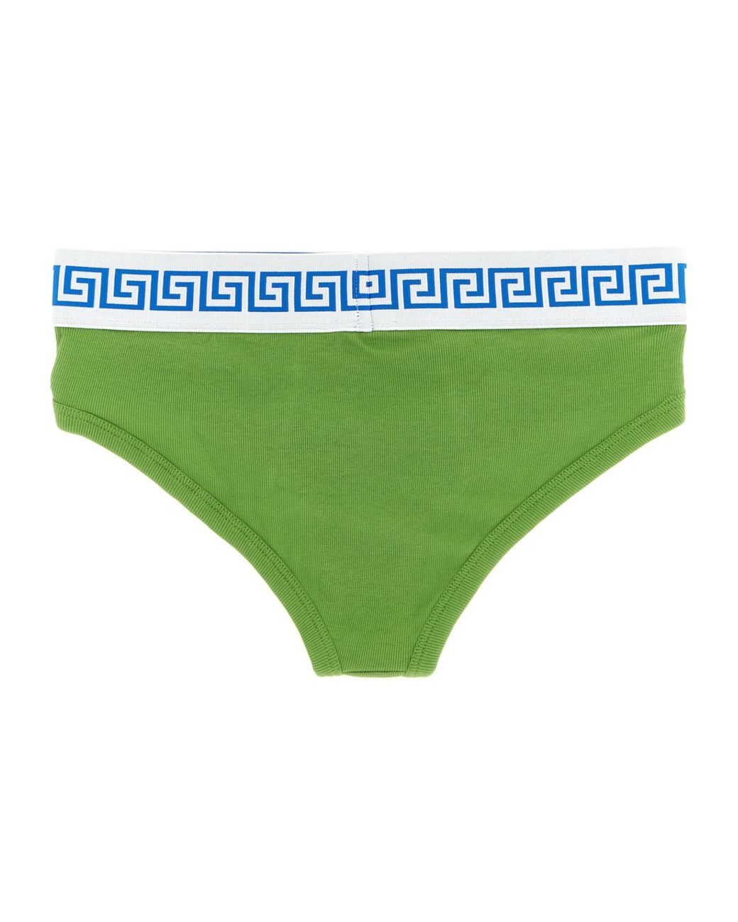 Versace Green Ribbed Stretch Briefs