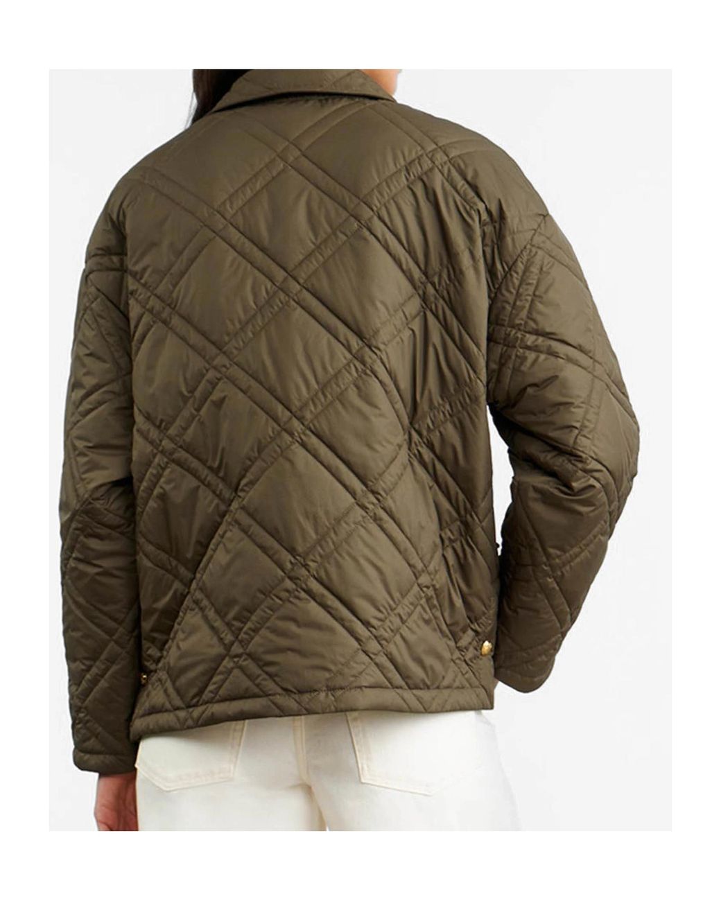 Nili Lotan Green Quilted Casual Jacket