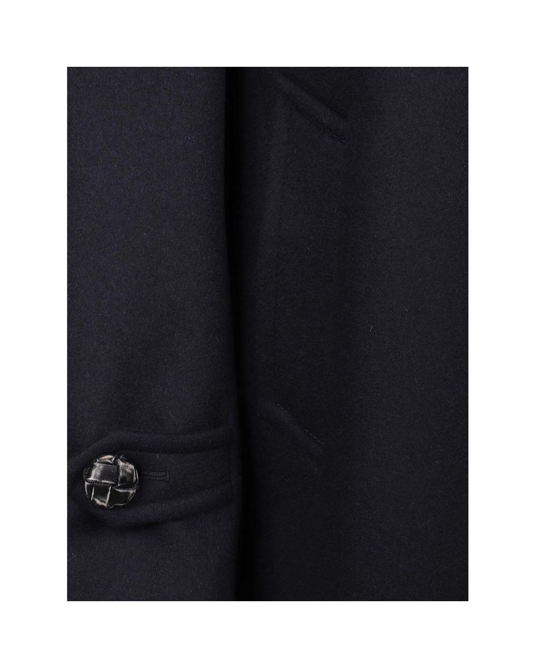 Prada Blue Single-Brested Long Sleeved Coat