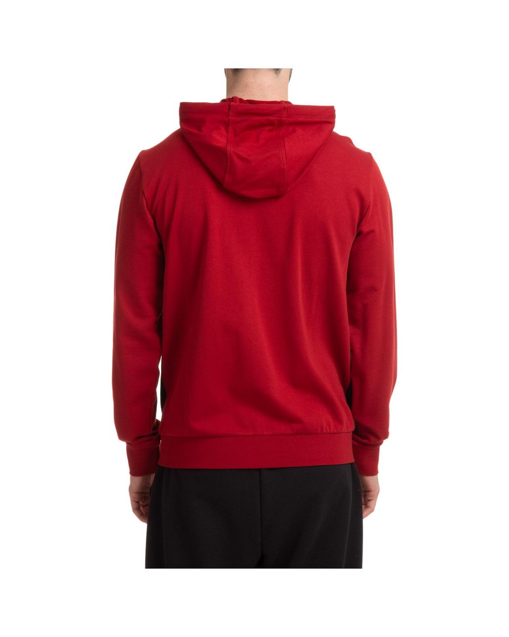 EA7 Red Logo Hooded Casual Jacket for men