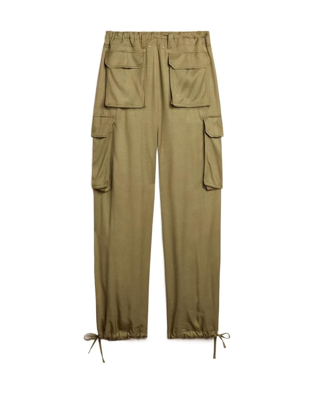 Golden Goose Deluxe Brand Green Colored Viscose Cargo Pants