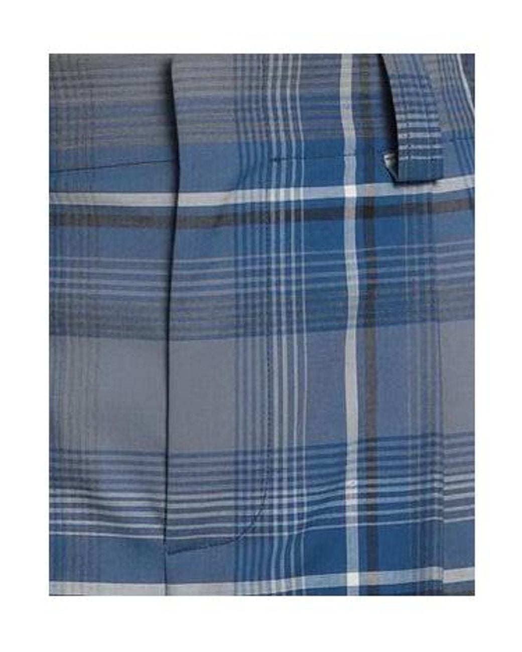 Marni Blue Plaid Trousers