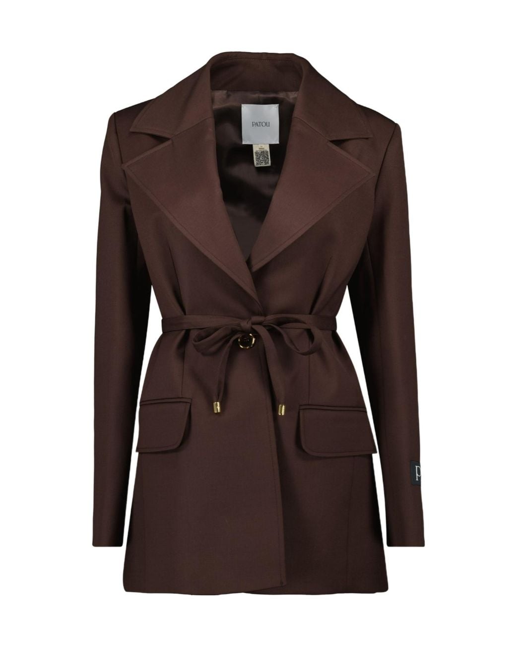 Patou Brown Single-Breasted Casual Jacket