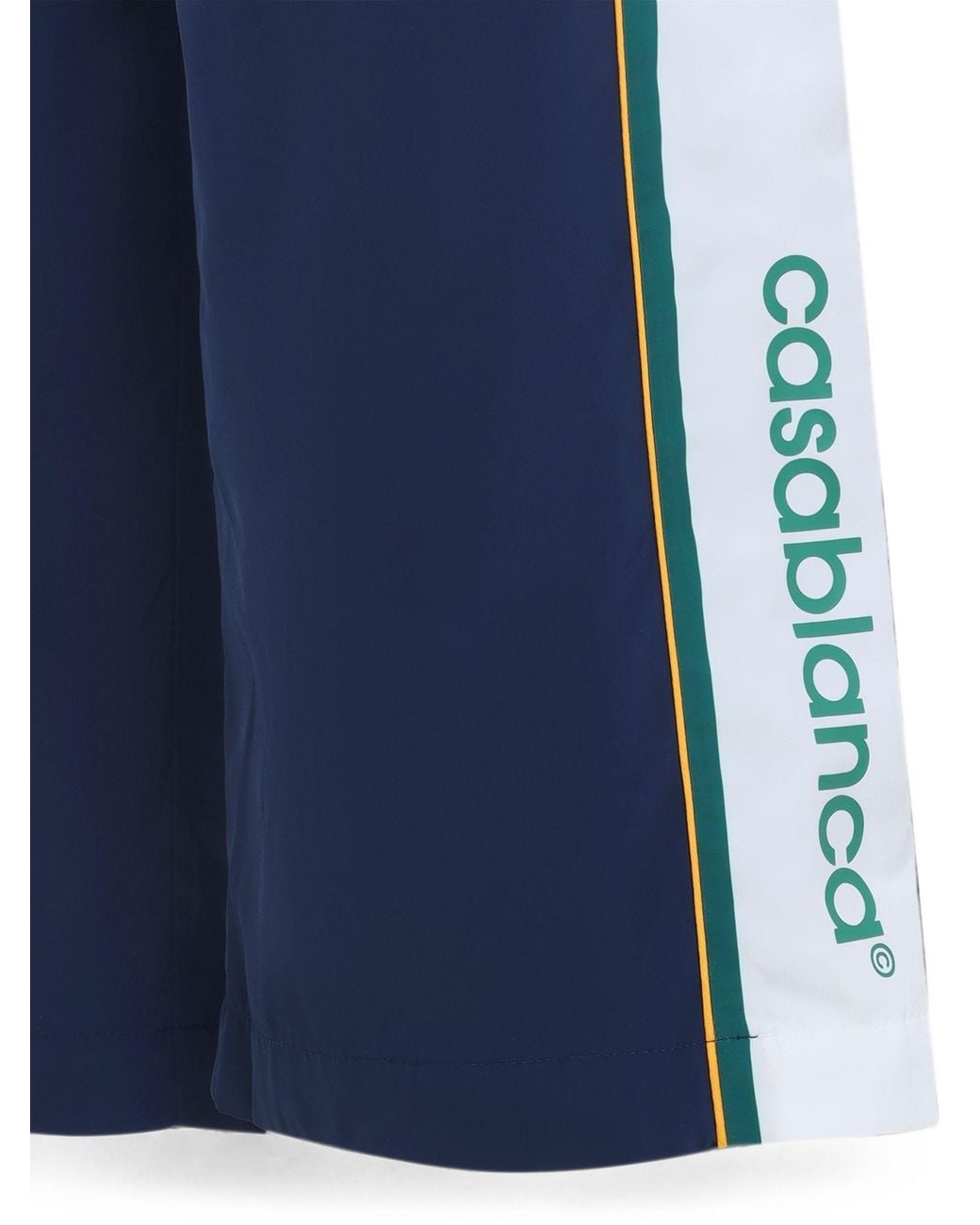 Casablanca Blue Logo-Patch Side-Stripe Track Pants for men