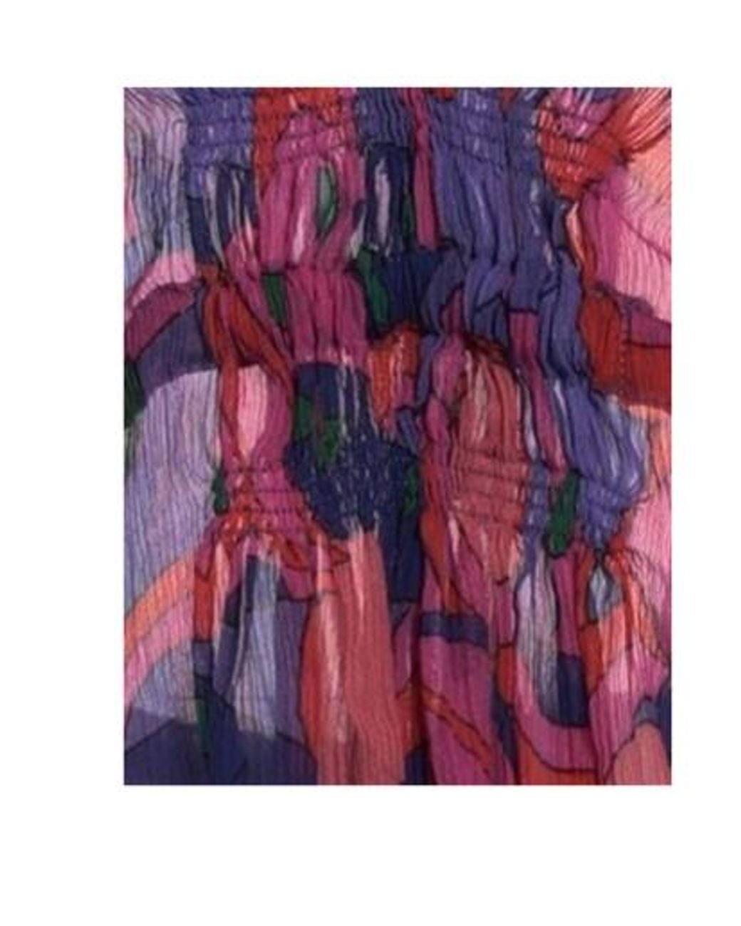 Isabel Marant Purple Vintage Color-Block Printed Short Sleeve T-Shirt