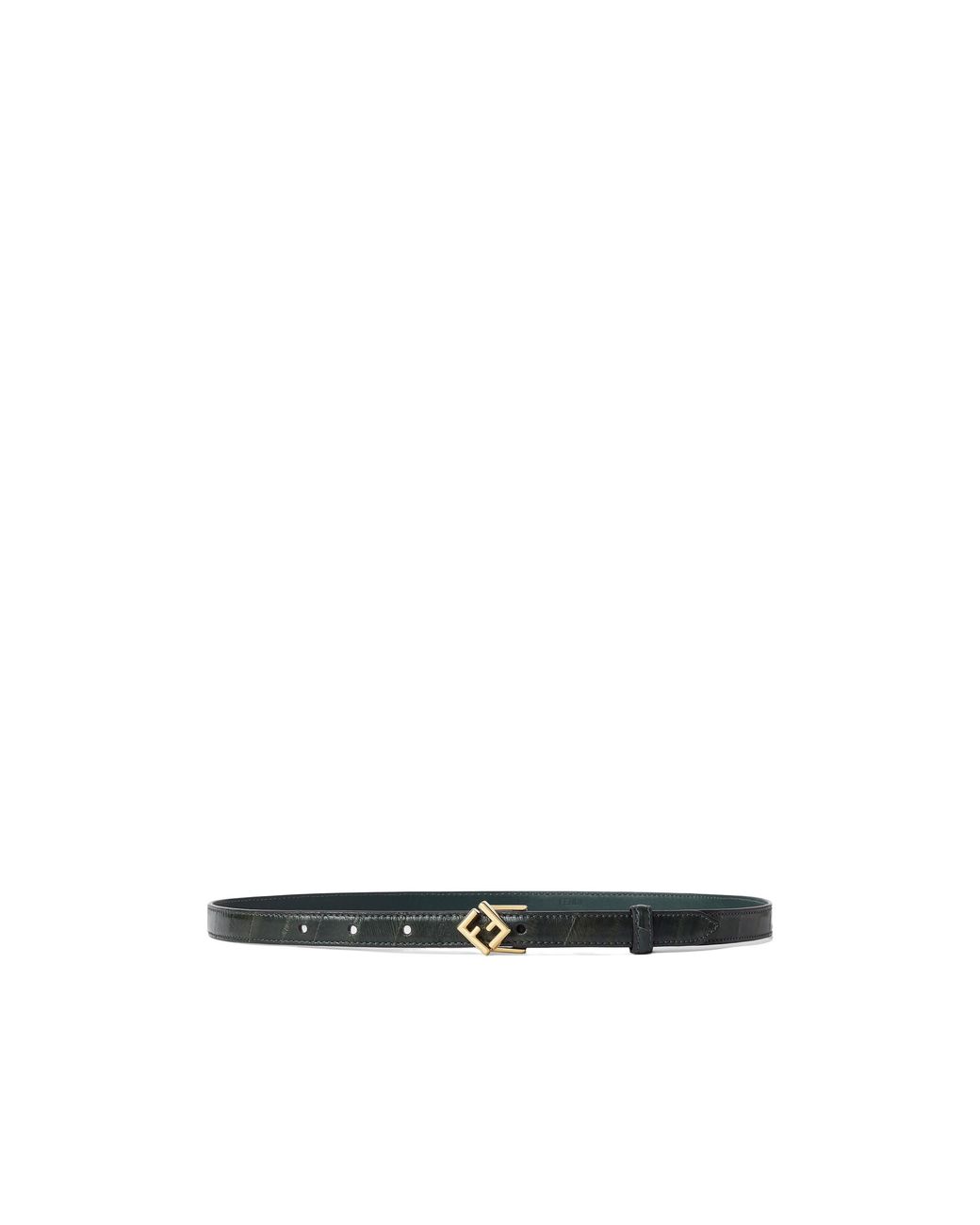 Fendi White Hagfish Leather Belt