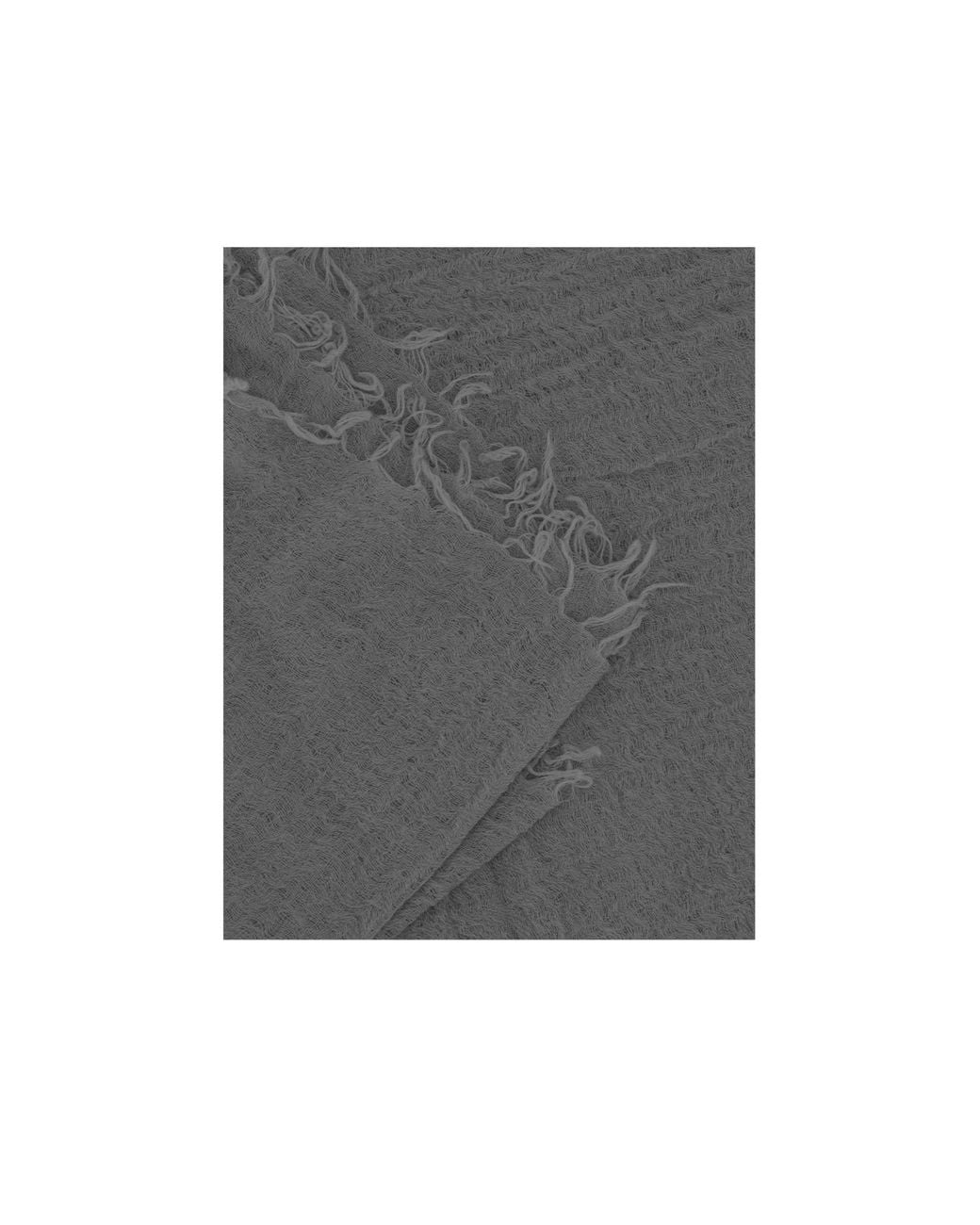 Destin Gray Frayed Scarf for men