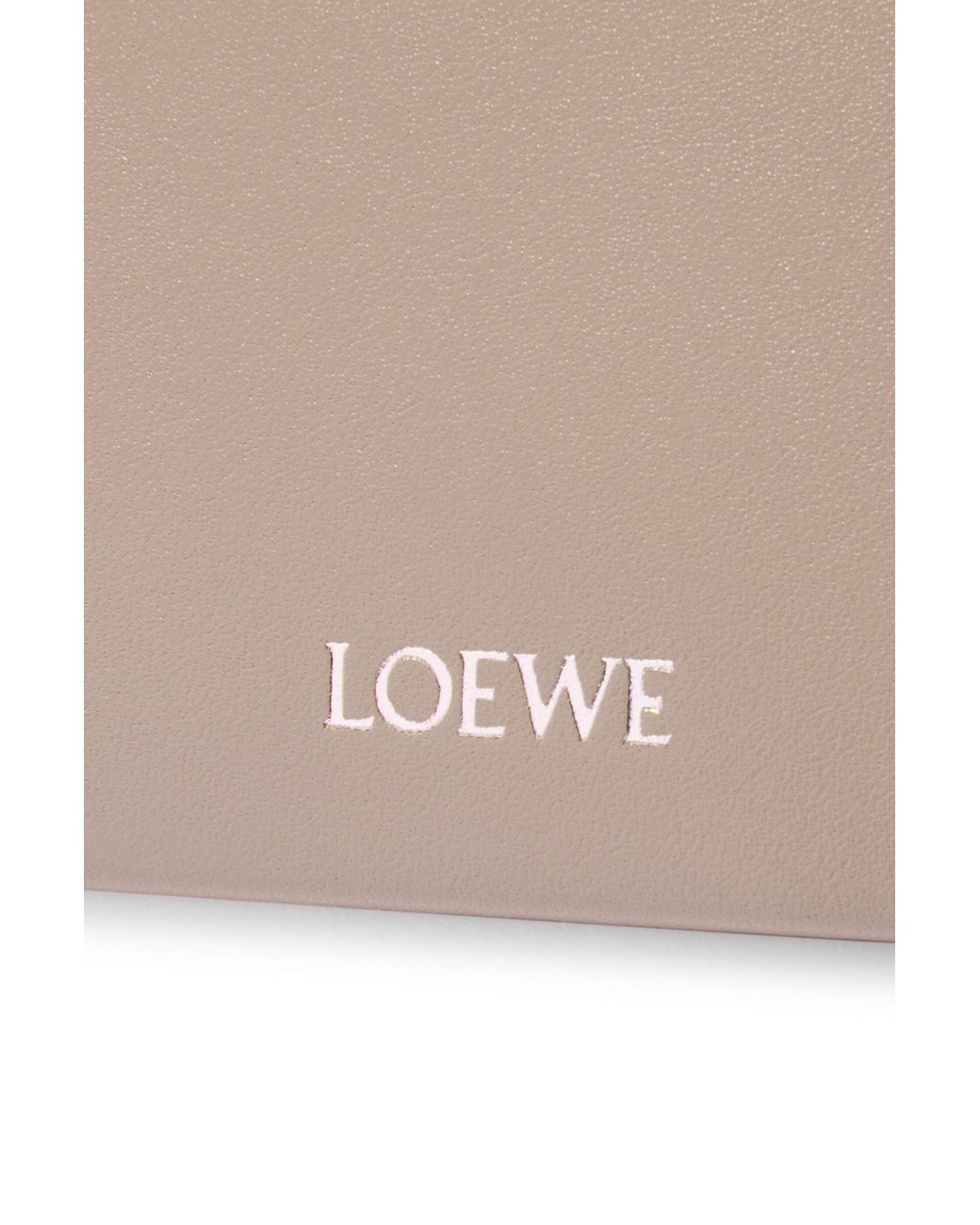 Loewe Natural Trifold Zip Wallet for men
