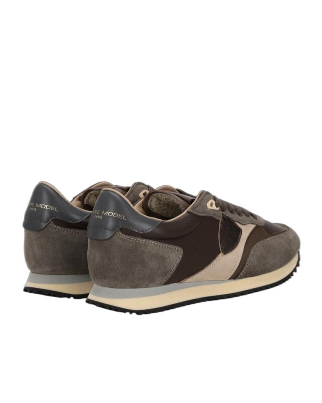 Philippe Model Brown Retro Runner Low-Top Sneakers