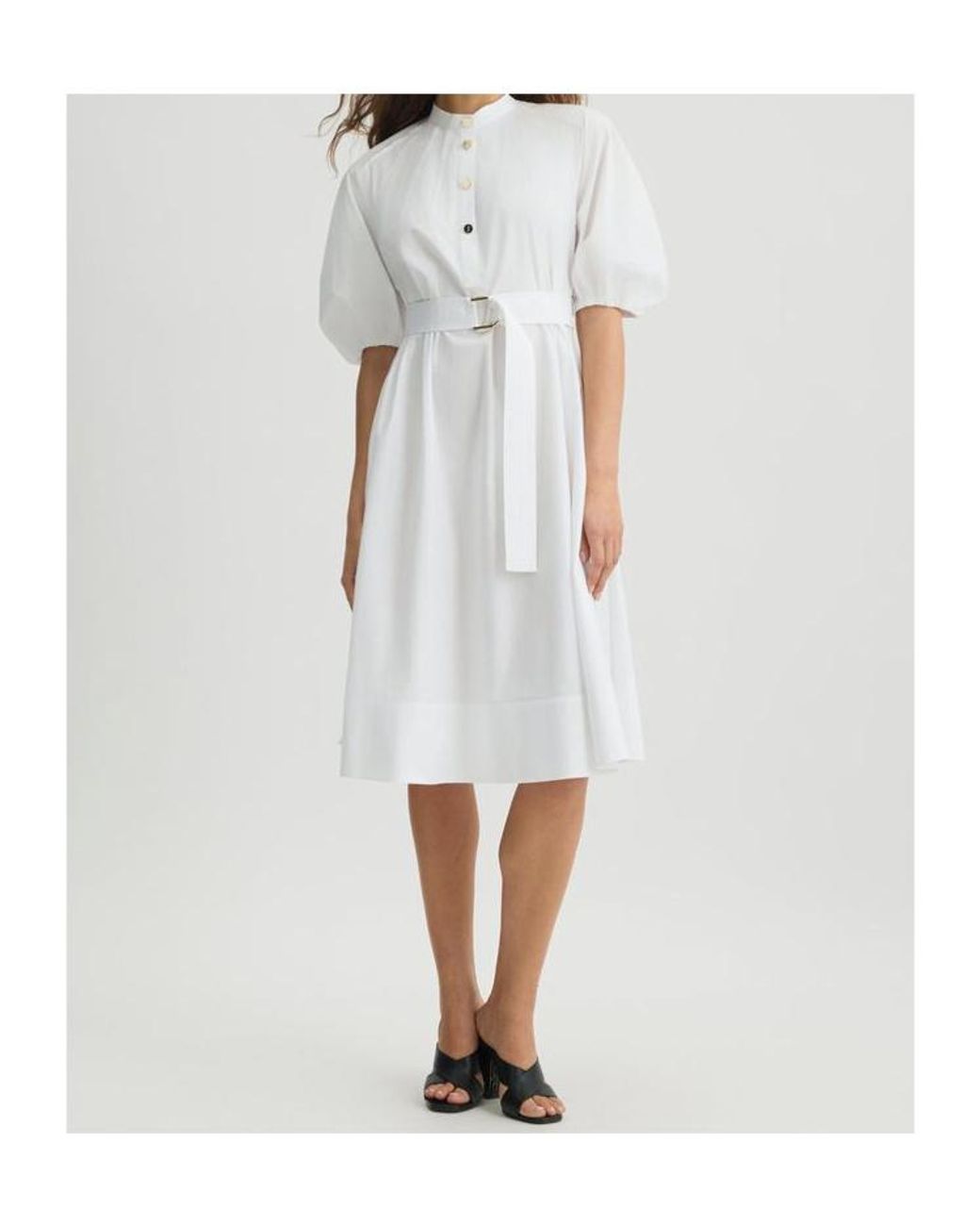 ワンピース LIU JO COTTON DRESS Liu Jo Cotton Dress With Belt in White | Lyst