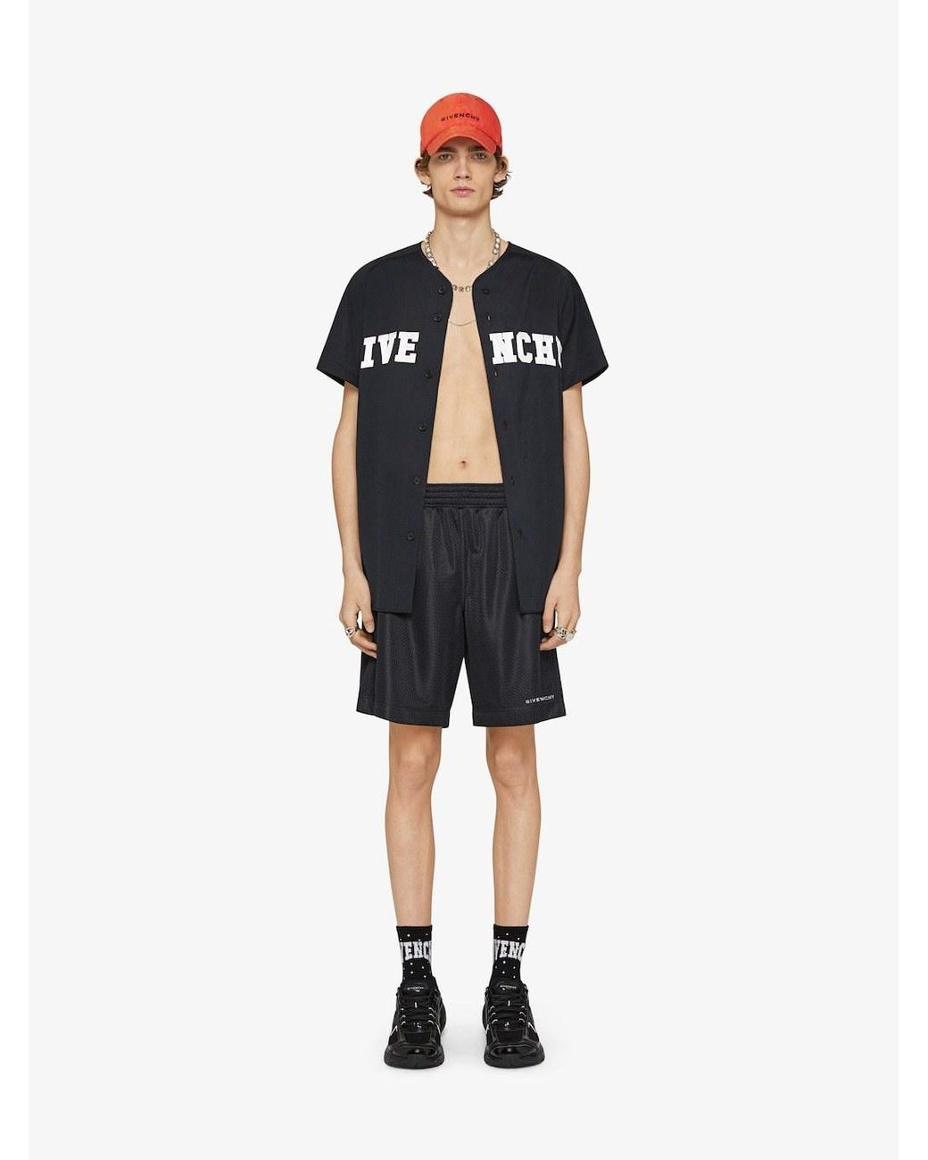 Givenchy Black College Baseball Shirt for men