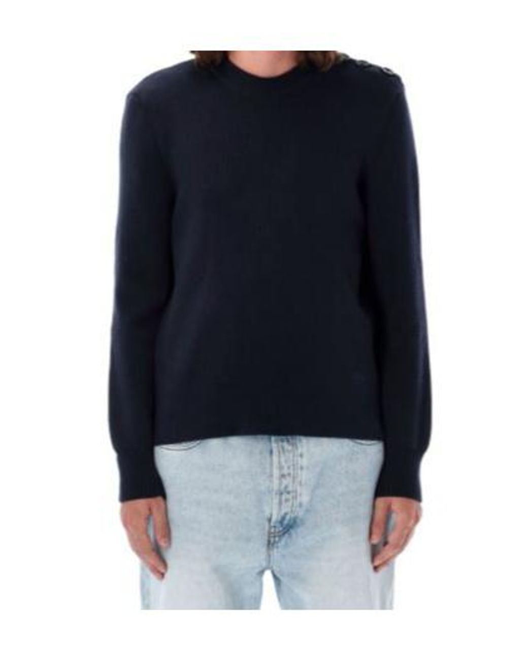 AMI Blue Ami Sailor Crewneck Jumper for men
