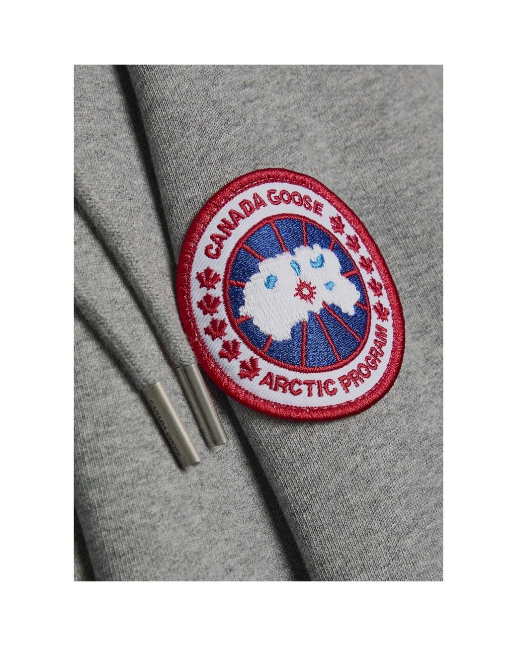 Canada Goose Gray Versatile Hooded Sweatshirt for men
