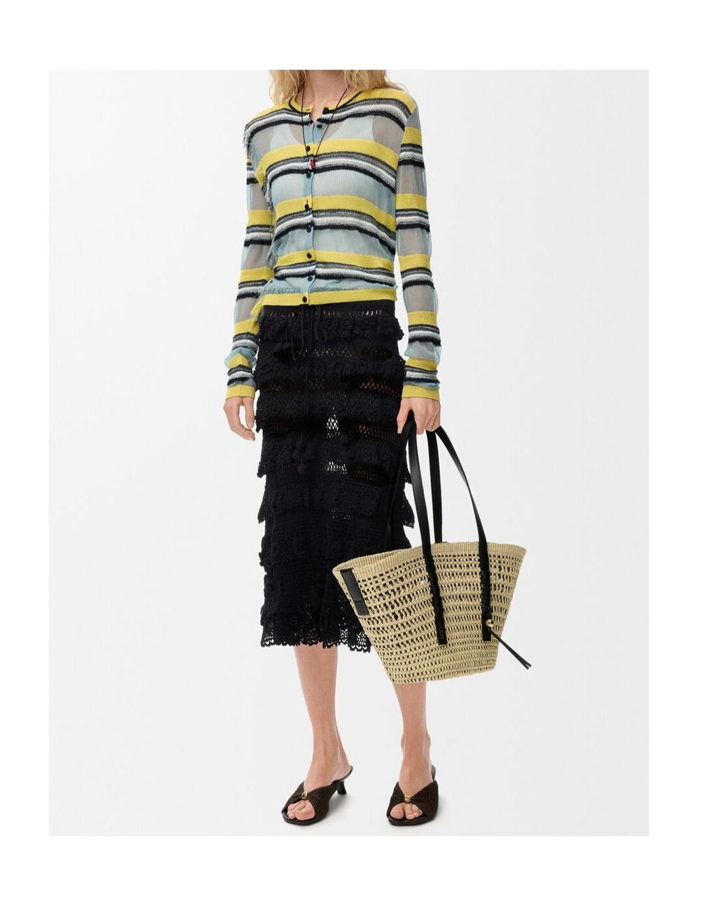 Loewe Black Mid-Waisted Skirt