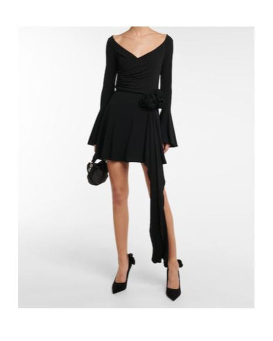Jimmy Choo Black Love 100 Embellished Suede Pumps