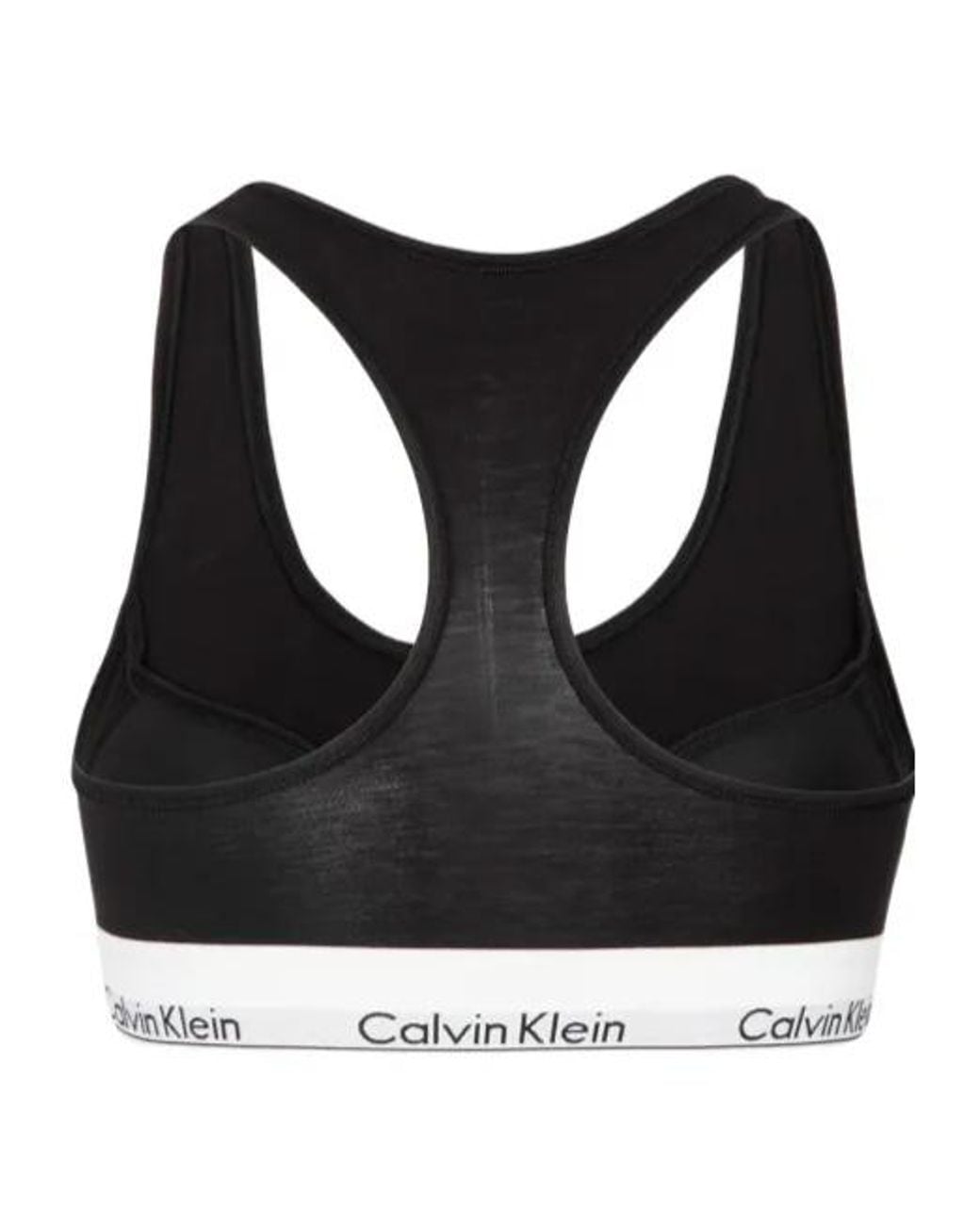 Calvin Klein Black Sleeveless Sports Bra