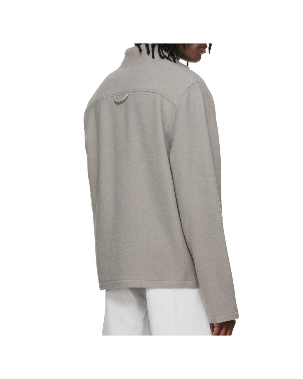 Rier Gray Long-Sleeved Casual Jacket for men