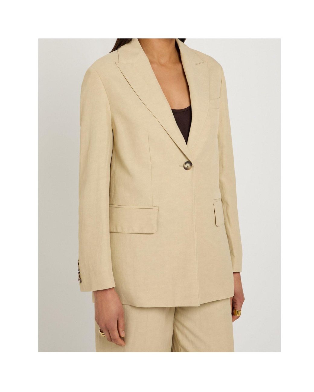 Joseph Natural Notched Lapel Blazer