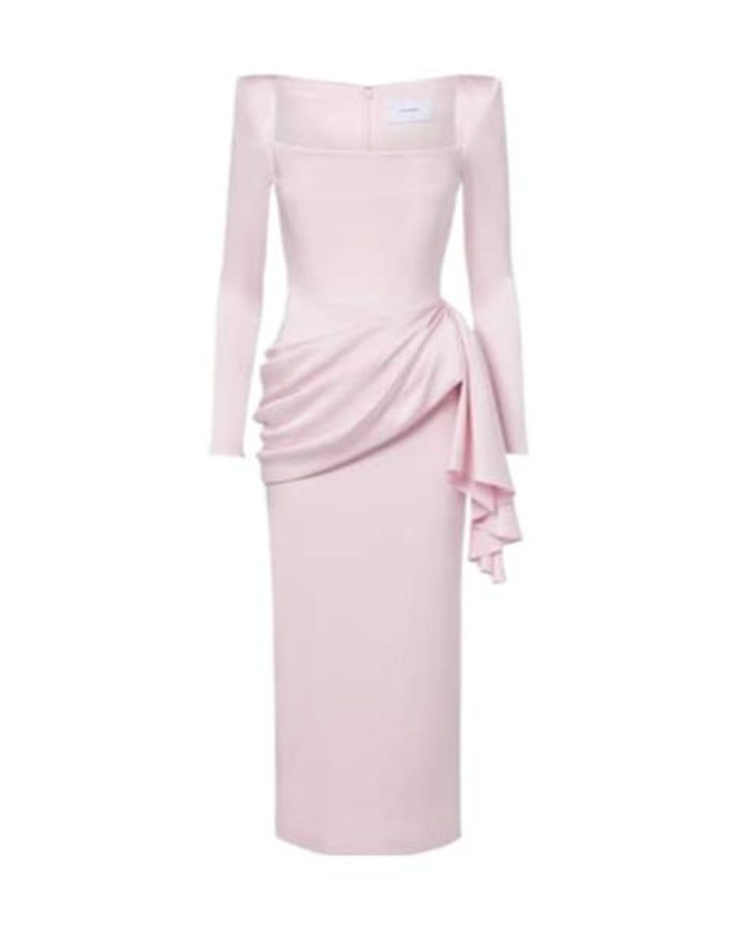 Alex Perry Pink Draped Crêpe Satin Cocktail Dress