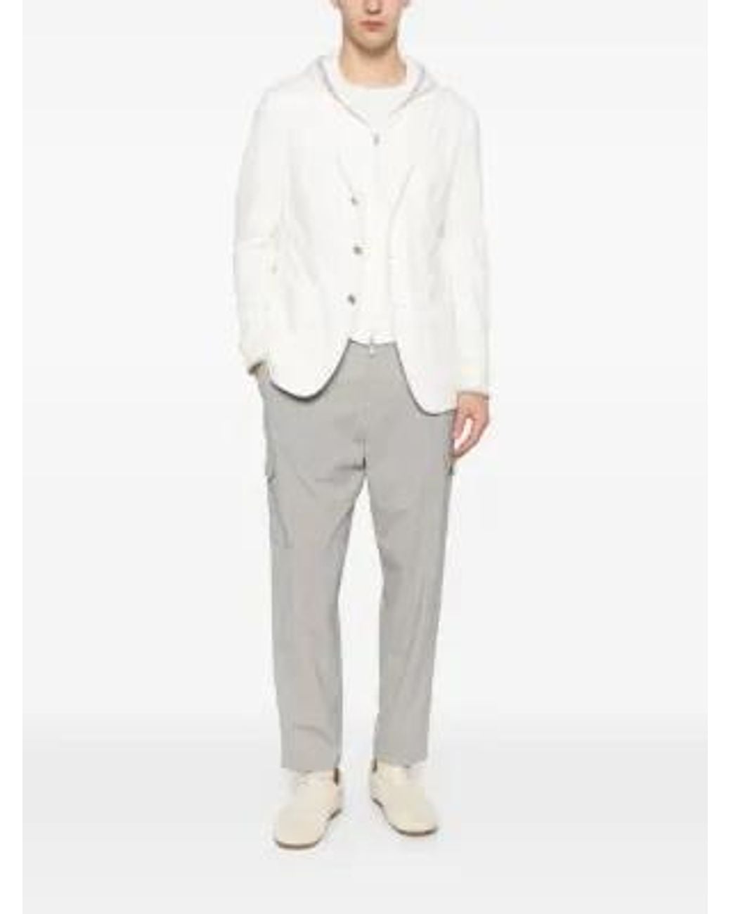 Eleventy White Cotton Jacket for men