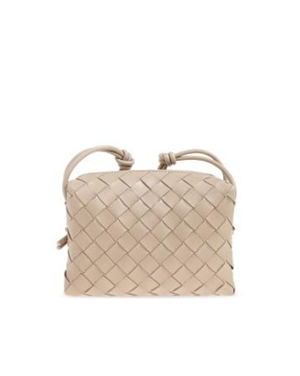 Bottega Veneta Natural Zipper Shoulder Bag