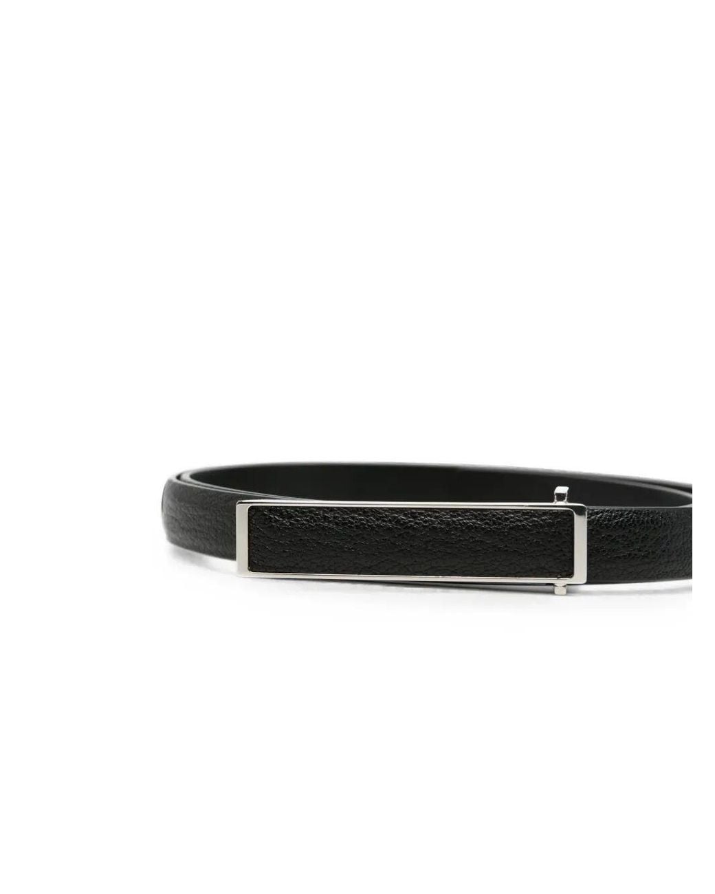 Tom Ford White Grained-Leather Belt for men