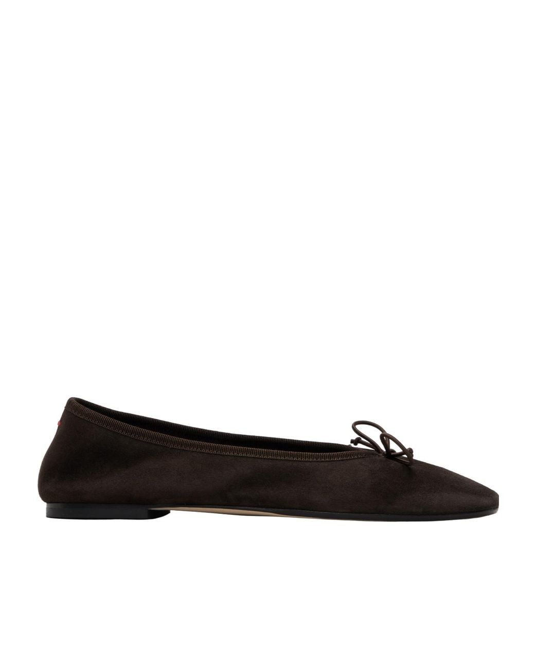 Aeyde Black Bow Detailed Slip-On Flat Shoes