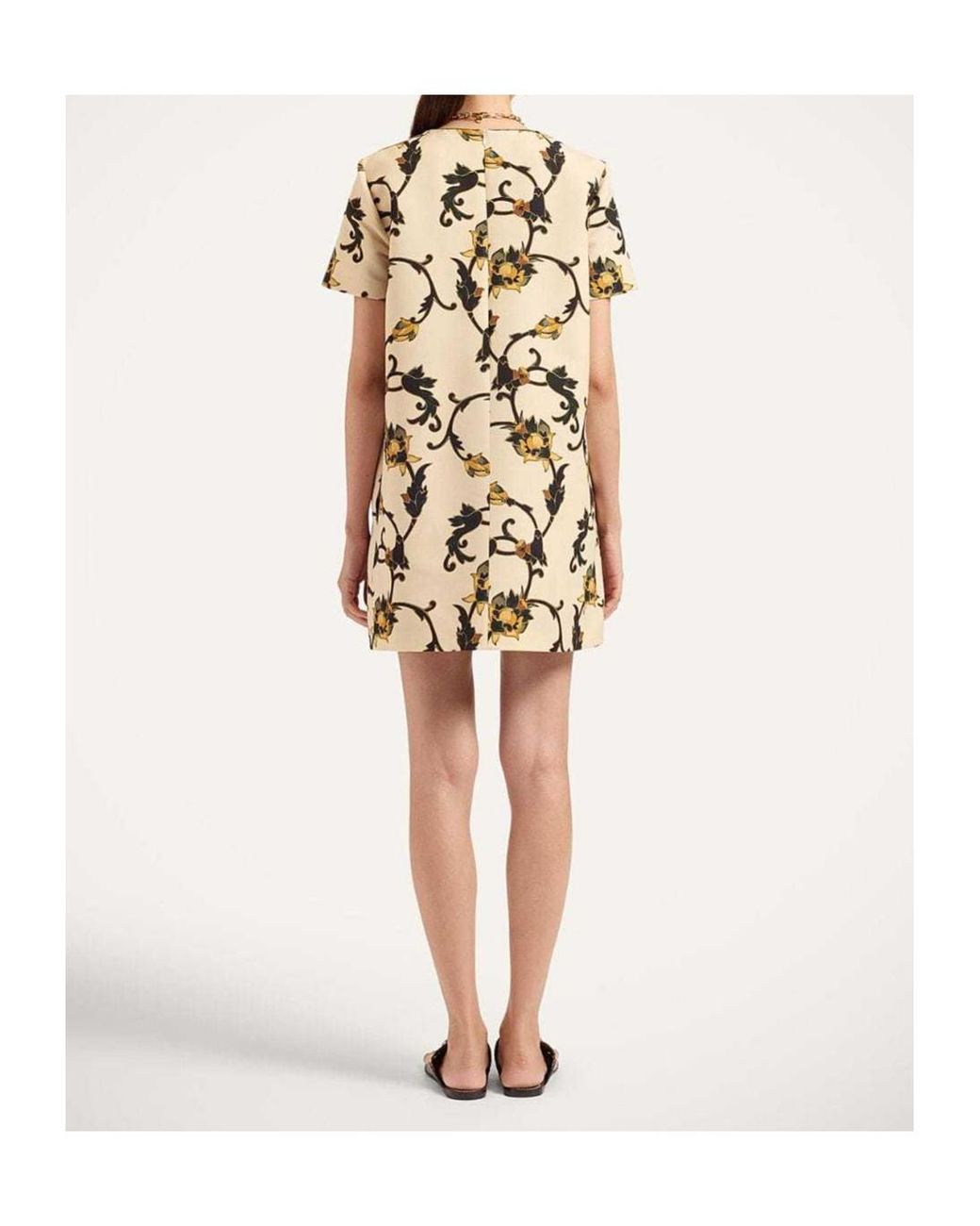 LaDoubleJ Metallic Mini Swing Dress