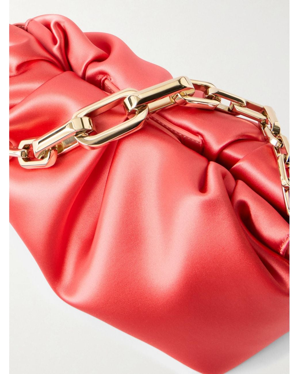 Christian Louboutin Red Small Satin Clutch