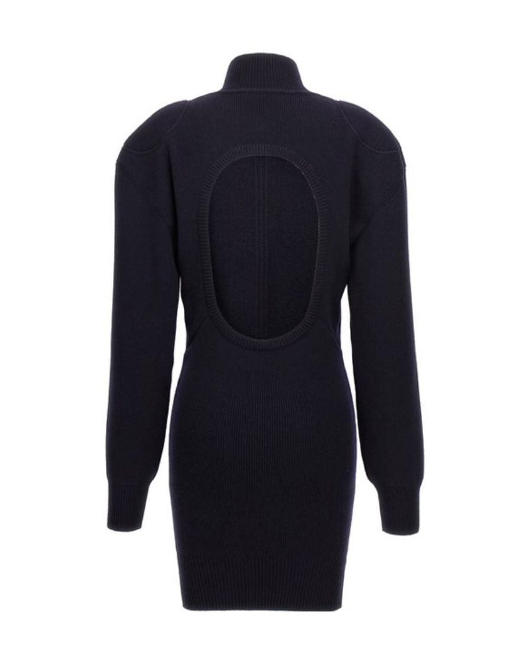 Stella McCartney Blue High-Neck Knitted Dress