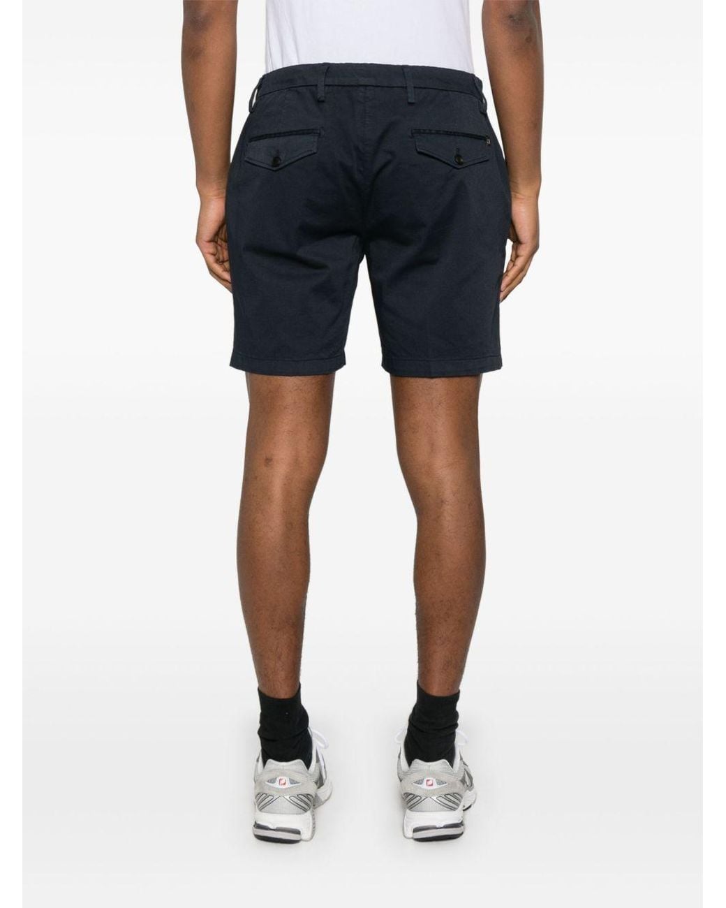 Dondup Blue Belt Loop Shorts for men