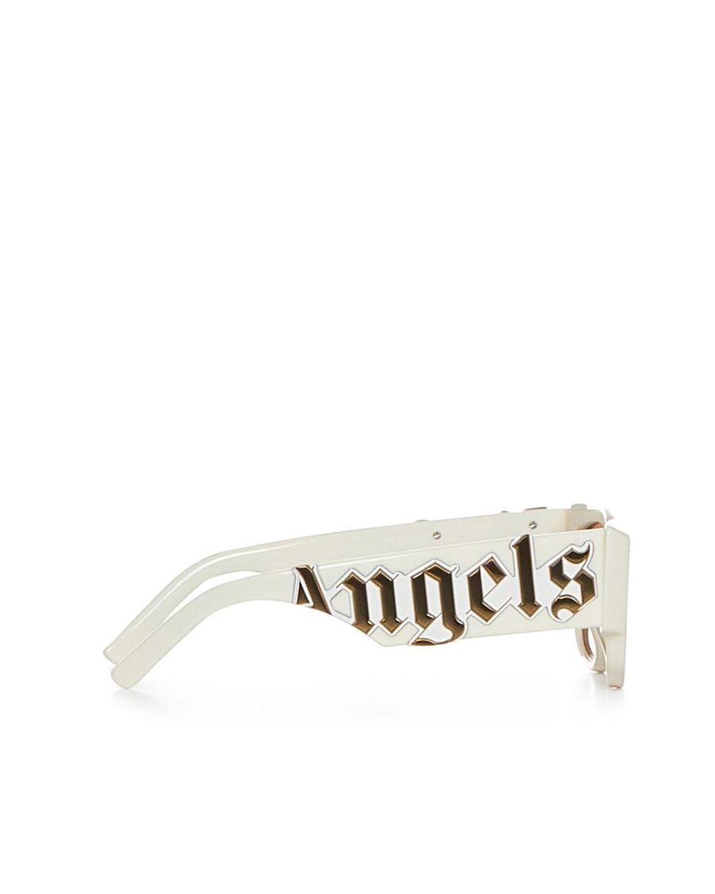 Palm Angels White Laguna Rectangle-Frame Sunglasses for men