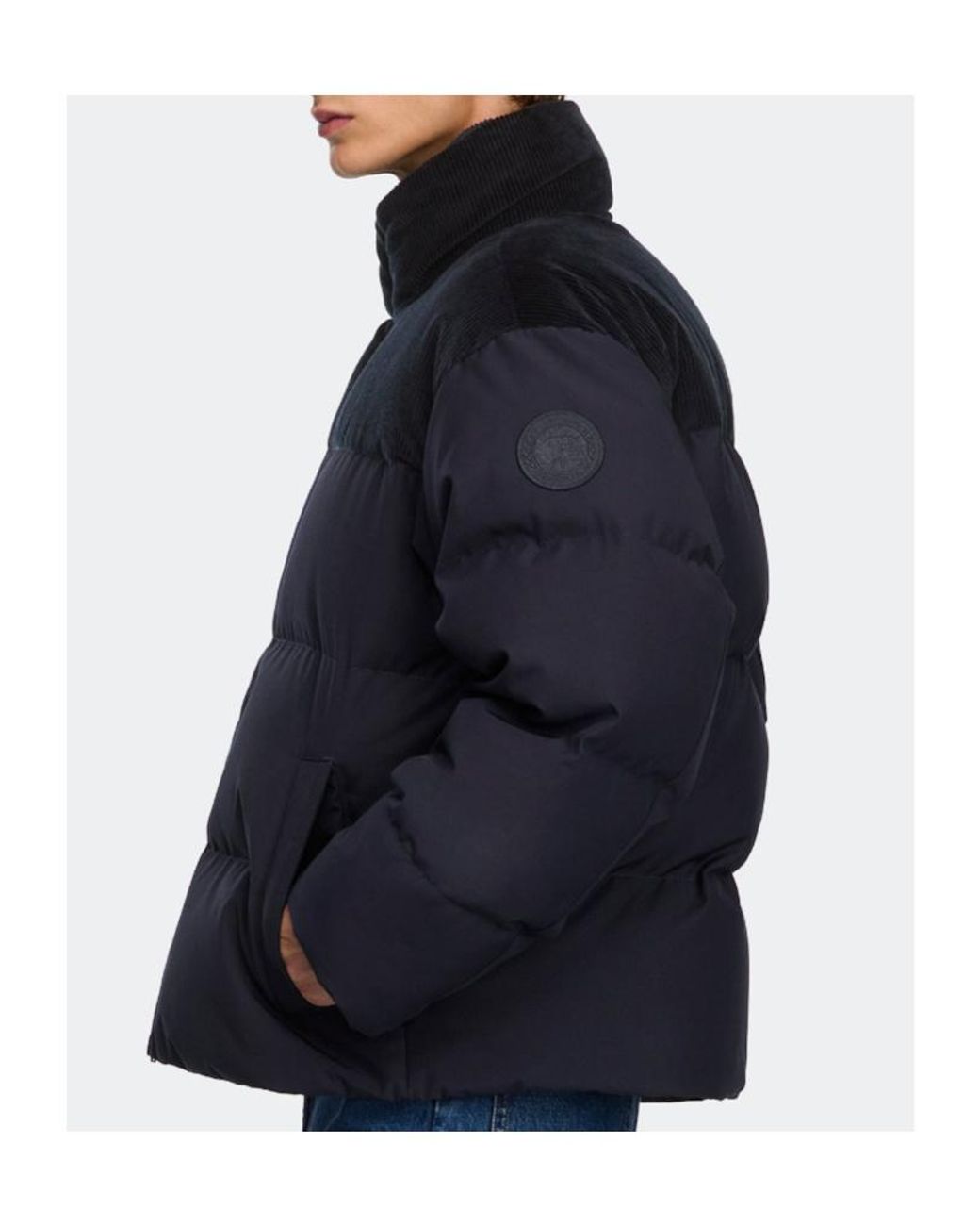 Canada Goose Blue Sterling Corduroy Puffer Jacket for men