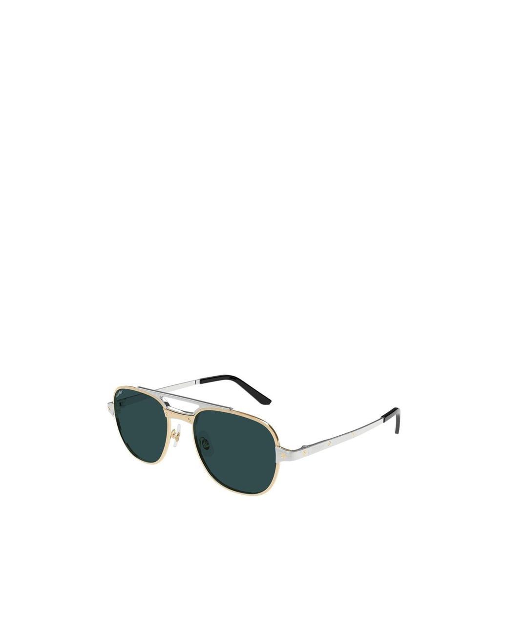 Cartier Green Aviator Frame Sunglasses for men