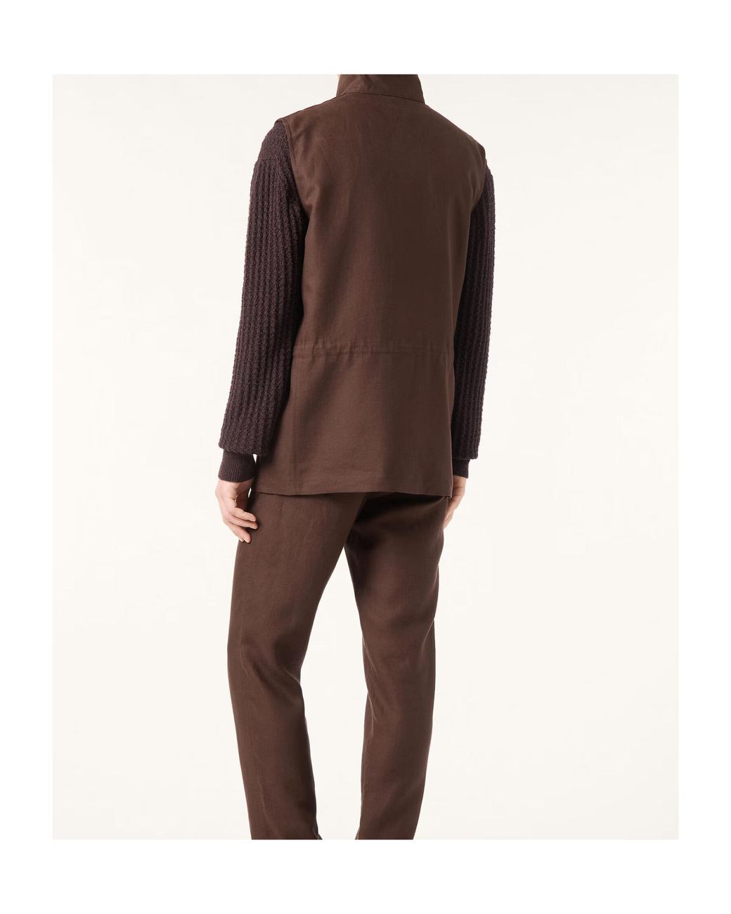 Loro Piana Brown Traveller Vest for men