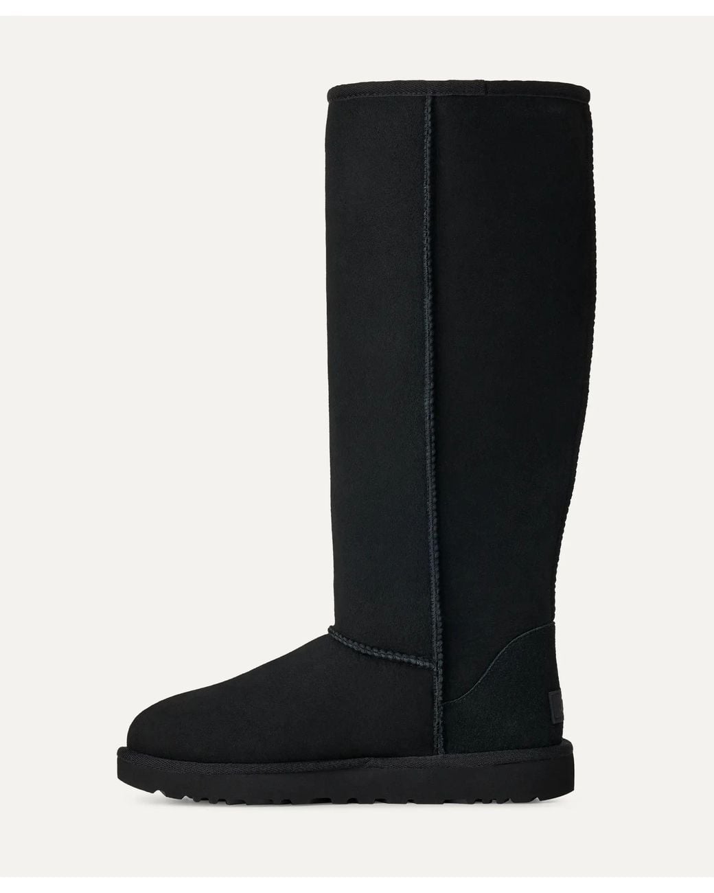 Ugg Black Tall Shearling-Lined Boots