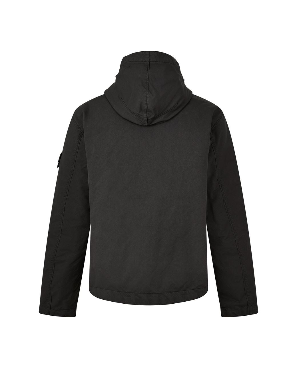 Stone Island Black Basic Compass Patch Hooded Functional Jacket for men