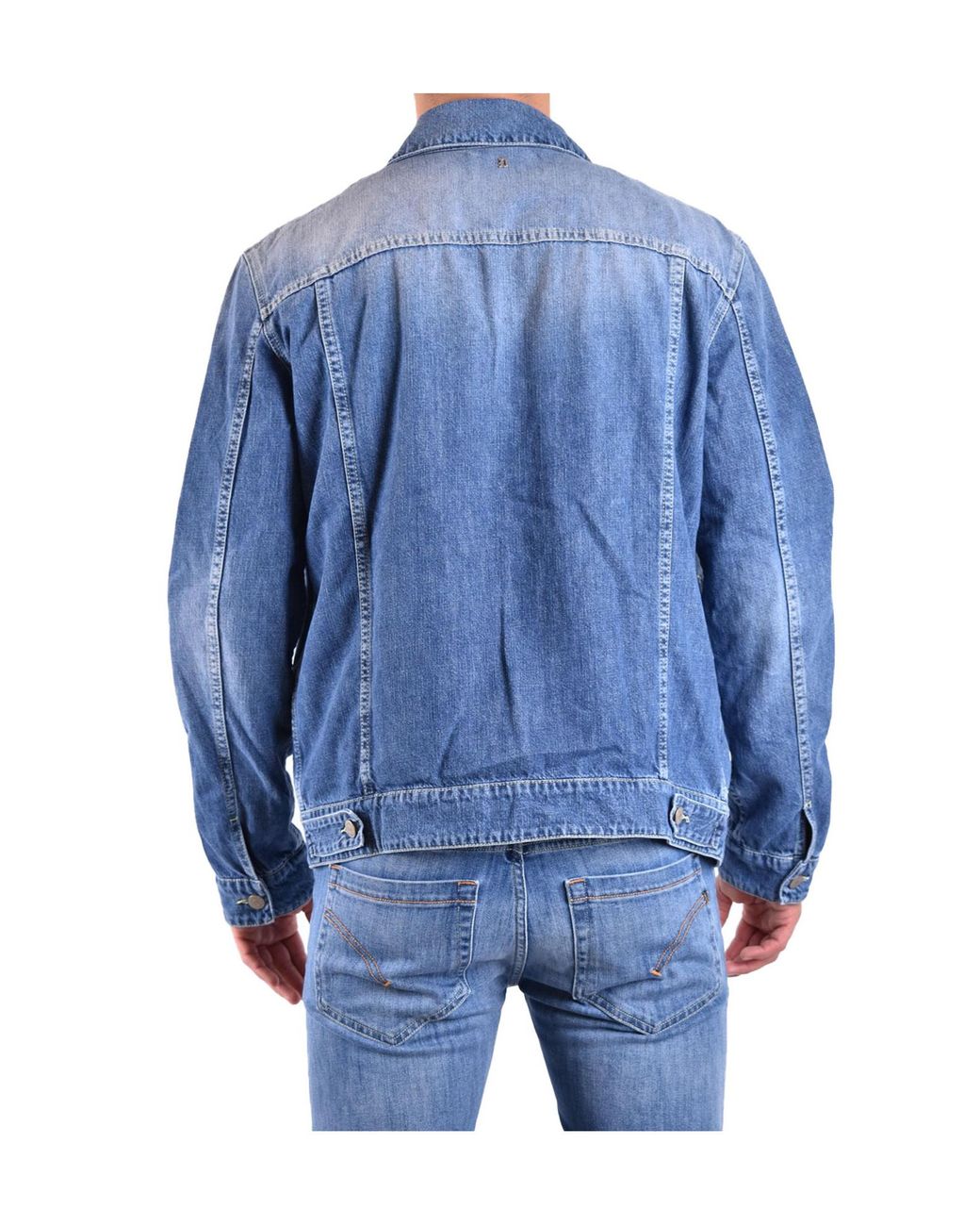 Dondup Blue Button Denim Jacket for men