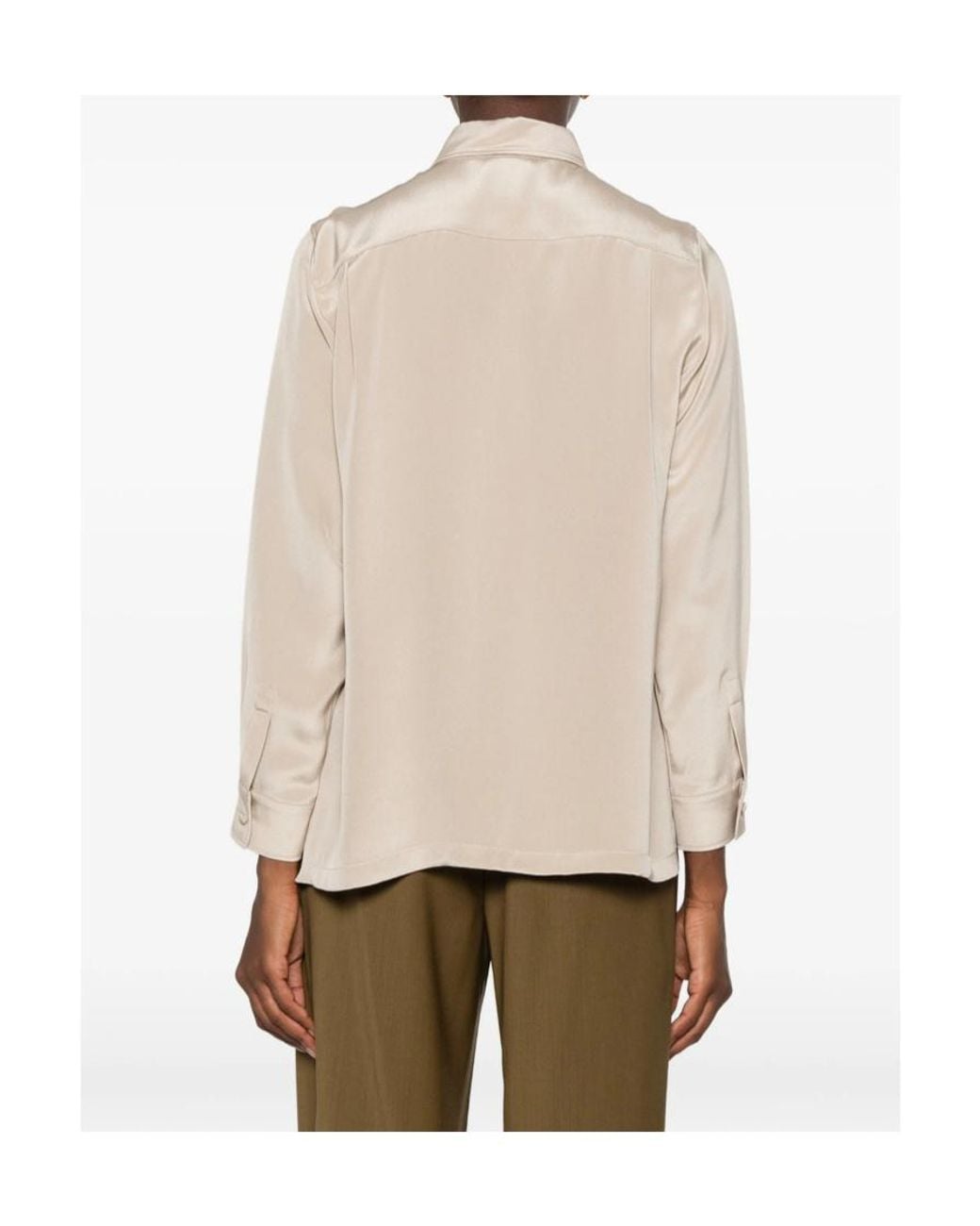 Max Mara Natural Long-Sleeved Shirt
