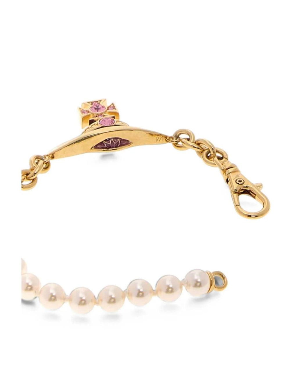 Vivienne Westwood Metallic Aida Bas Relief Bracelet