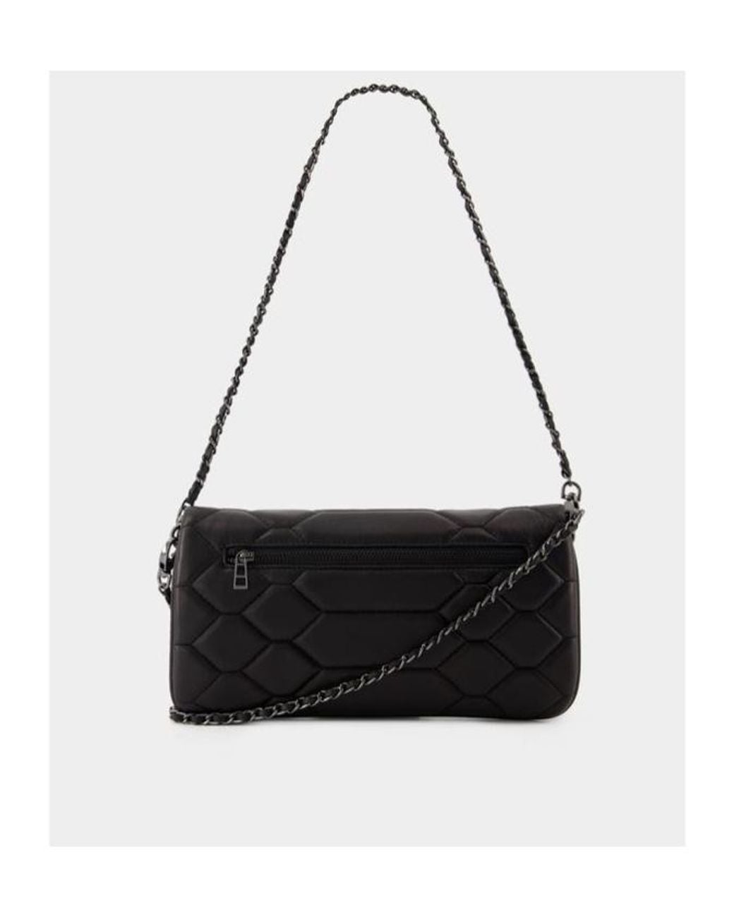 Zadig & Voltaire Black Rock Mat Scale Clutch Bag