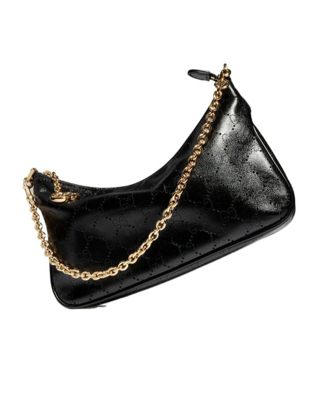 Gucci Black Lady Lunetta Chain Small Shoulder Bag