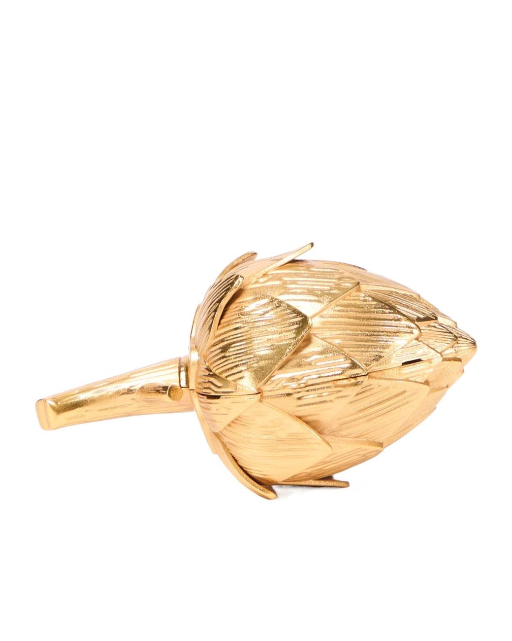 Jonathan Simkhai Metallic Artichoke-Shape Clutch Bag
