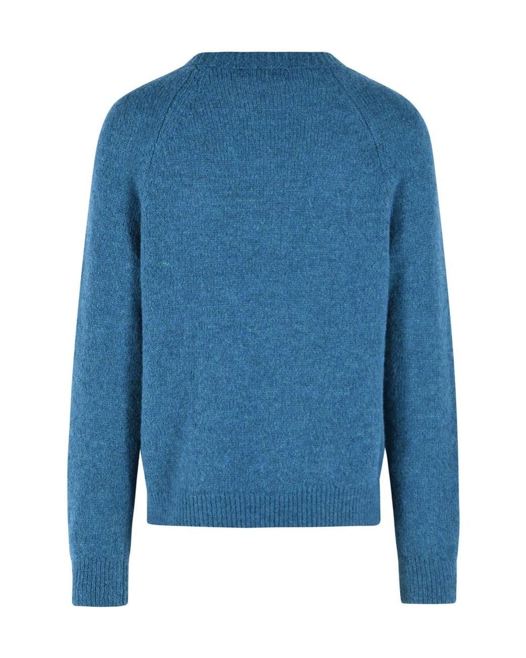 Dries Van Noten Blue Long Sleeve Crewneck Jumper for men