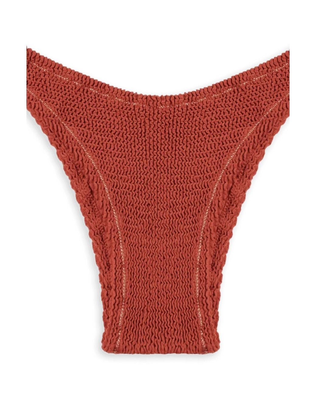 Reina Olga Red Ginny Ruched Bikini Bottoms
