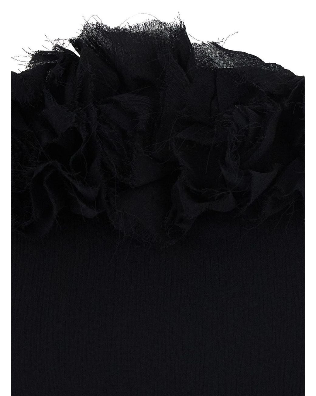 Blumarine Black Off-The-Shoulder Dress
