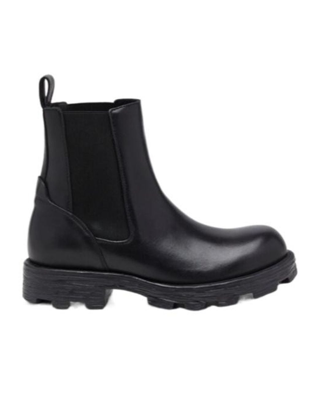 DIESEL Black D-Hammer Ankle Boots for men