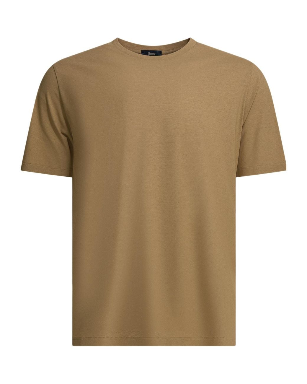 Herno Natural Short Sleeve Crewneck T-Shirt for men